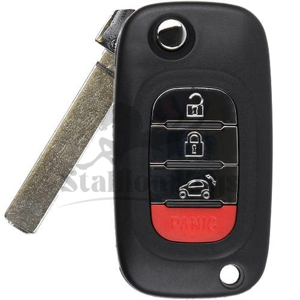2015-2017 Smart Fortwo Forfour (W453) / 4-Button Flip Key / CWTWB1G767 / 434 MHz / AFTERMARKET 2015-2017 Smart Fortwo Forfour (W453) / 4-Button Flip Key / CWTWB1G767 / 434 MHz / AFTERMARKET